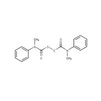10591-84-1 Rubber Accelerator DDTS（MPTD）BIS(METHYLPHENYLTHIOCARBAMOYL)DISULFIDE C16H16N2S4