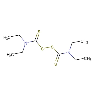 CAS：97-77-8 Disulfiram；tetraethylthiuram disulphide; MFCD00009048; Carbamic acid, N,N-diethyl-,