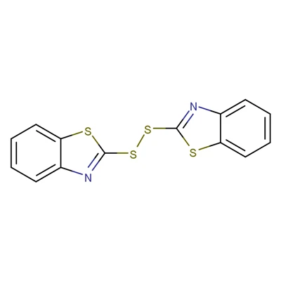CAS 120-78-5 Accelerator DM;NBTS;thiofide;a general accelerator for natural, synthetic, and reclaimed rubber